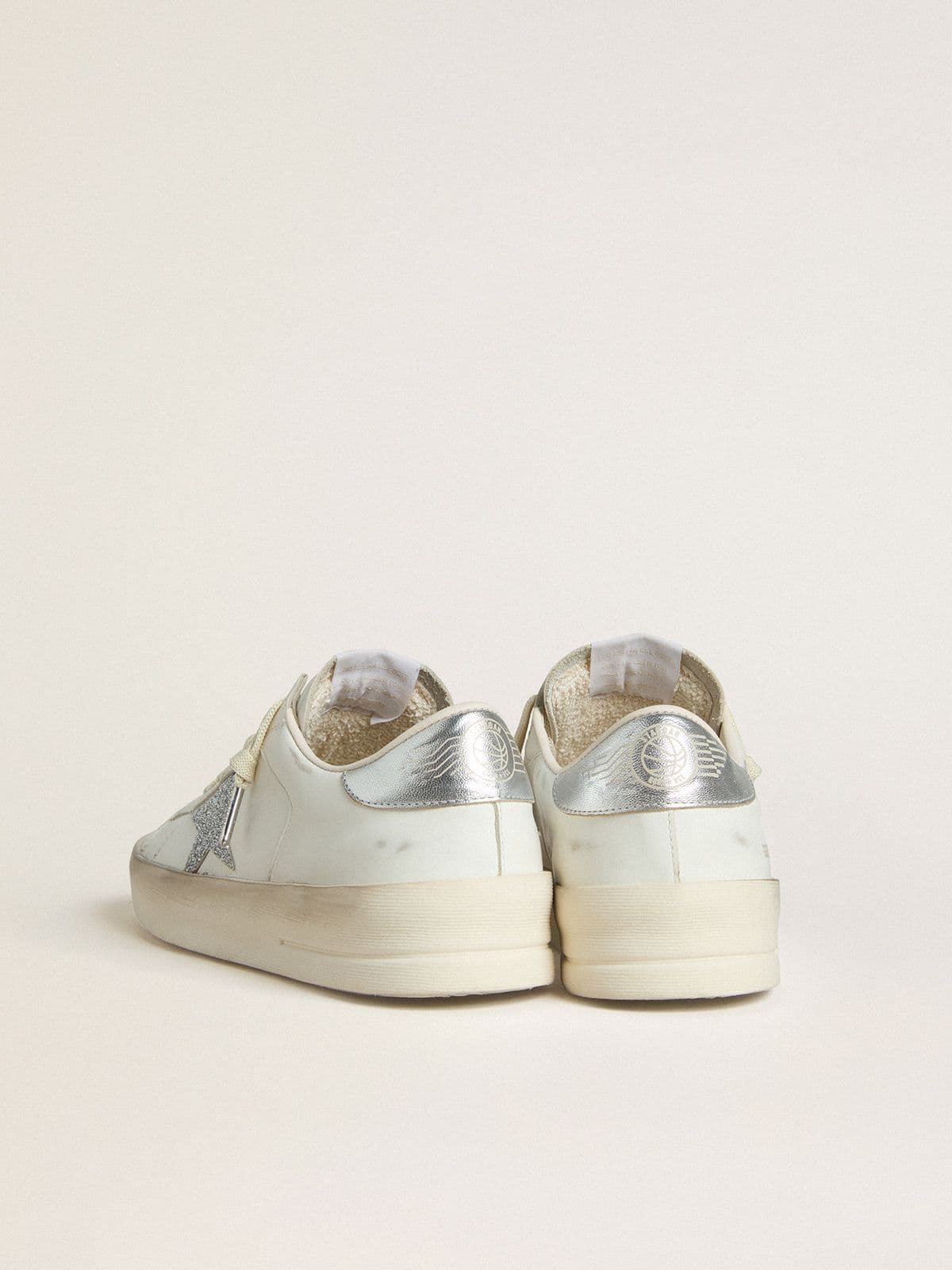 Women’s Stardan LTD with Swarovski crystal star and metallic leather heel tab - Golden Goose Women