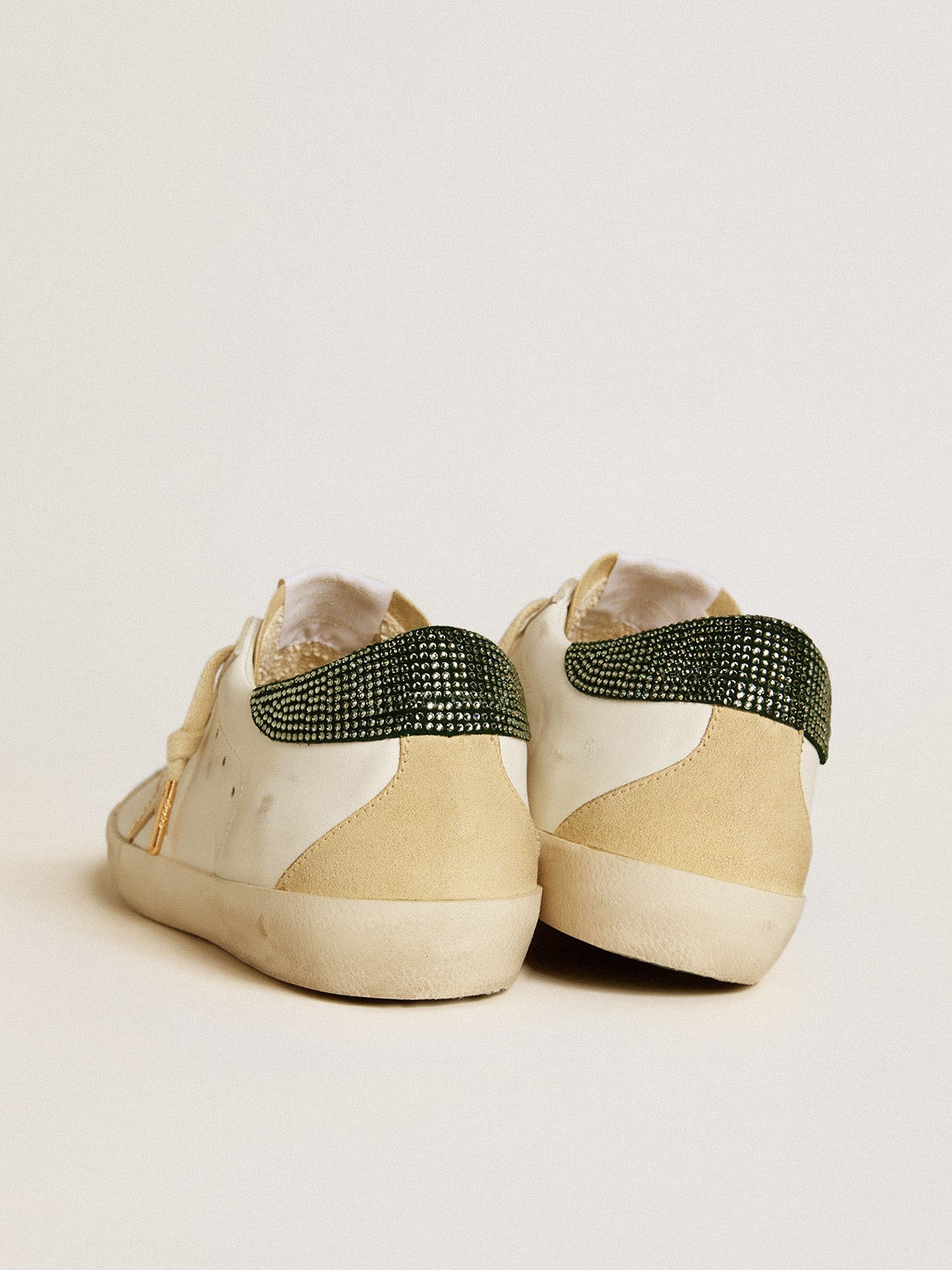 Women’s Super-Star LTD with leather star and Swarovski crystals heel tab - Golden Goose Women