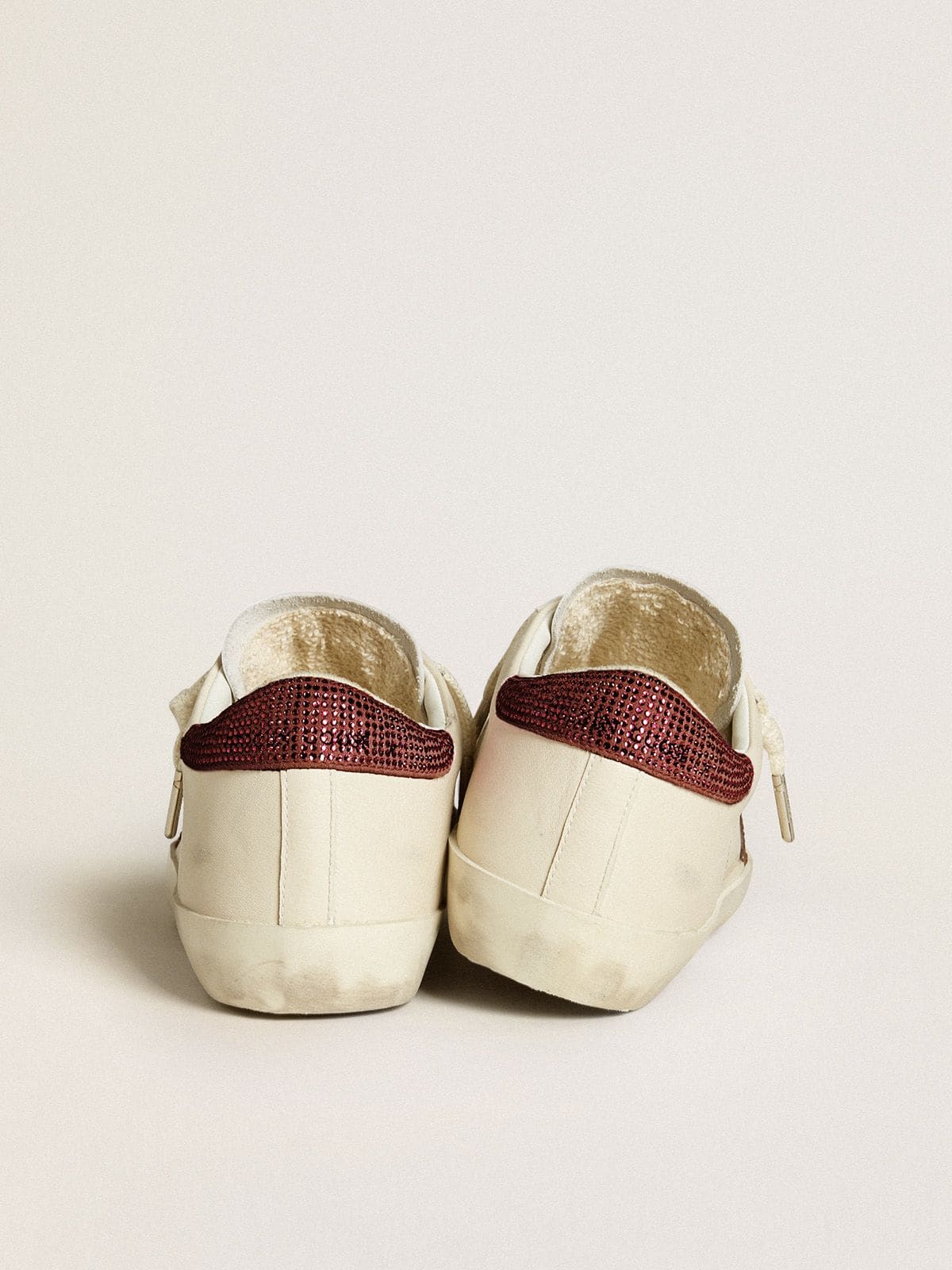 Women’s Super-Star with suede star and heel tab with Swarovski crystals - Golden Goose Women