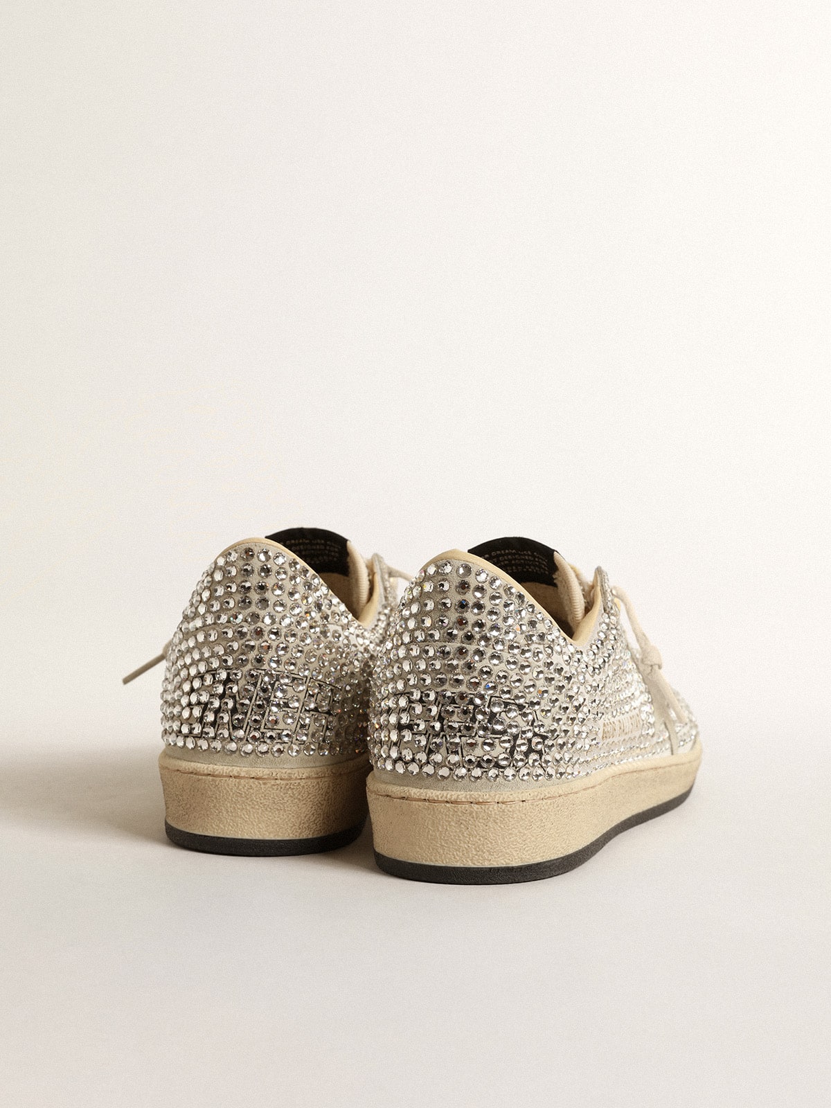 Women’s Ball Star with Swarovski crystals and gray suede star - Golden Goose Women