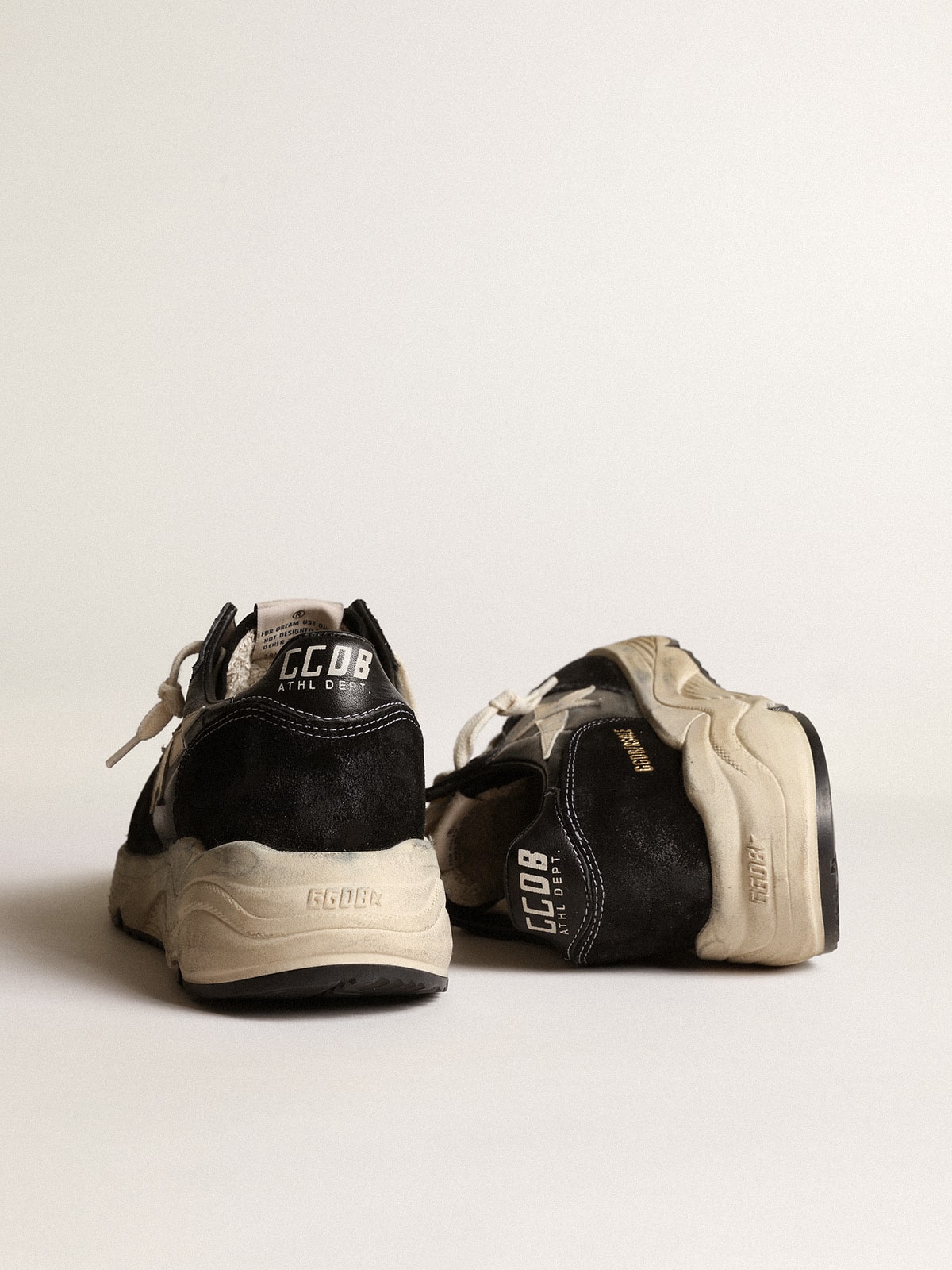 Women's Running Sole in black nappa and suede - Golden Goose Women