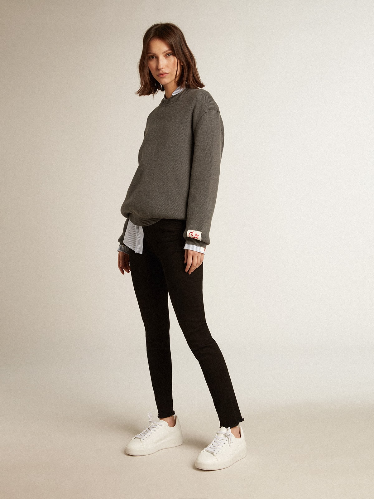 Women’s bio-based Purestar with white star and heel tab - Golden Goose Women