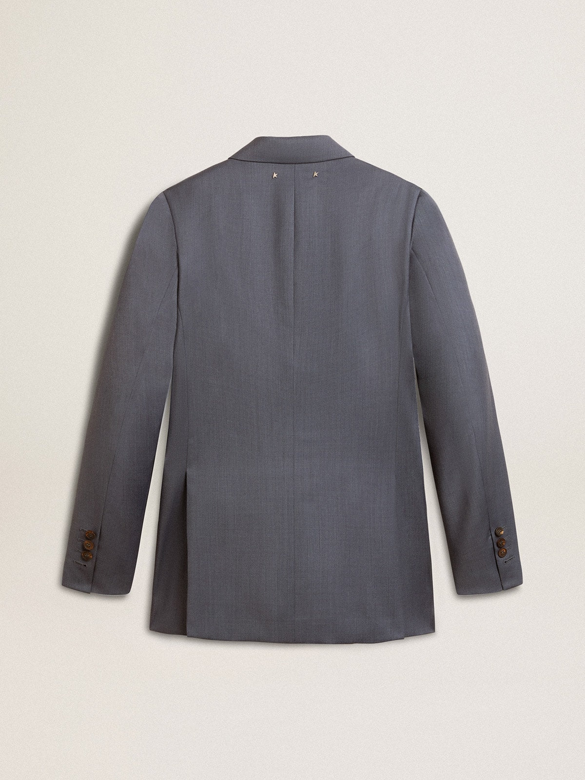 Women's double-breasted blazer in baby blue - Golden Goose Women