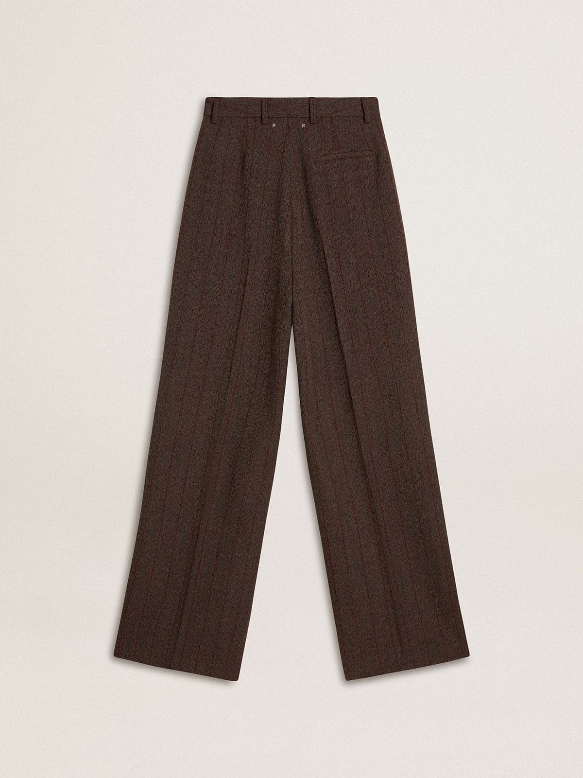 Women's brown virgin wool pants - Golden Goose Women