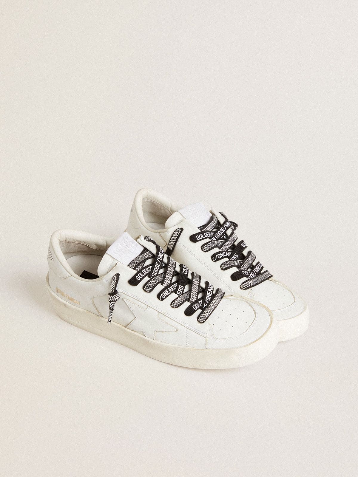 Swarovski laces with contrasting white logo - Golden Goose Women|Men