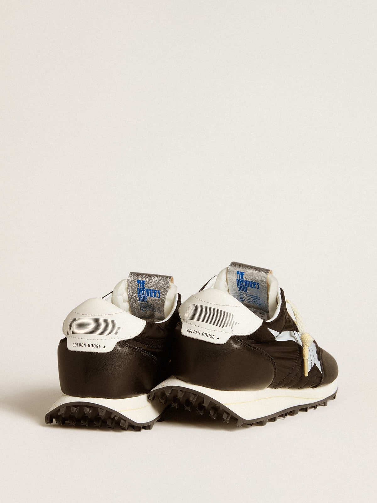 Men’s Marathon with black nylon upper and white star - Golden Goose Men