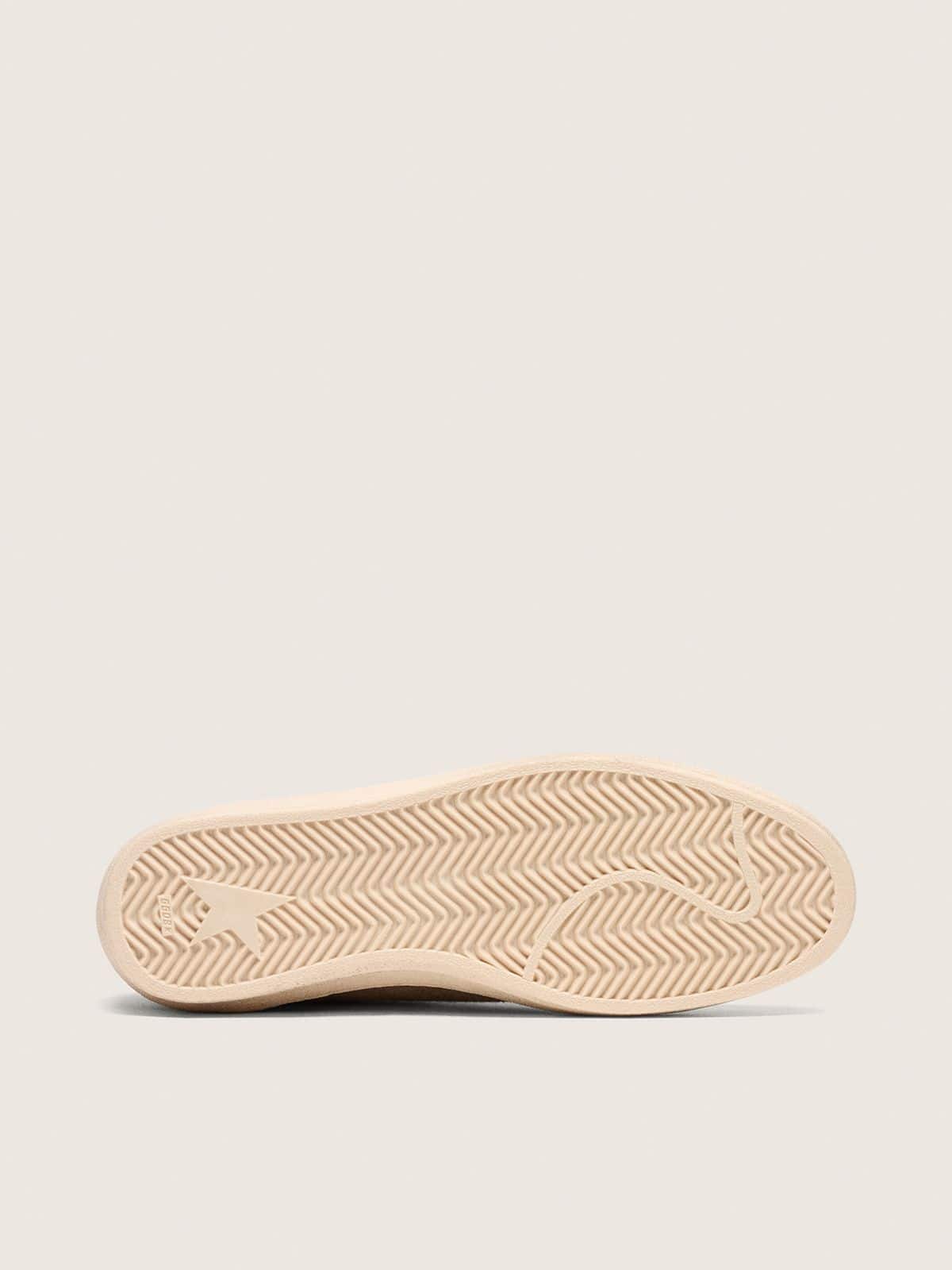 Men's Ball Star in wool with cream leather star and brown waxed leather inserts - Golden Goose Men
