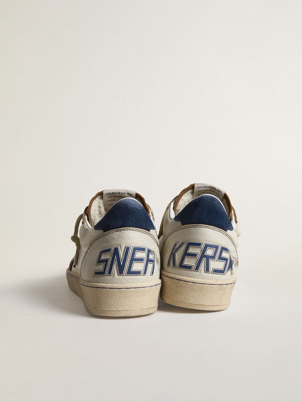 Ball Star with black star and blue suede heel tab - Golden Goose Men