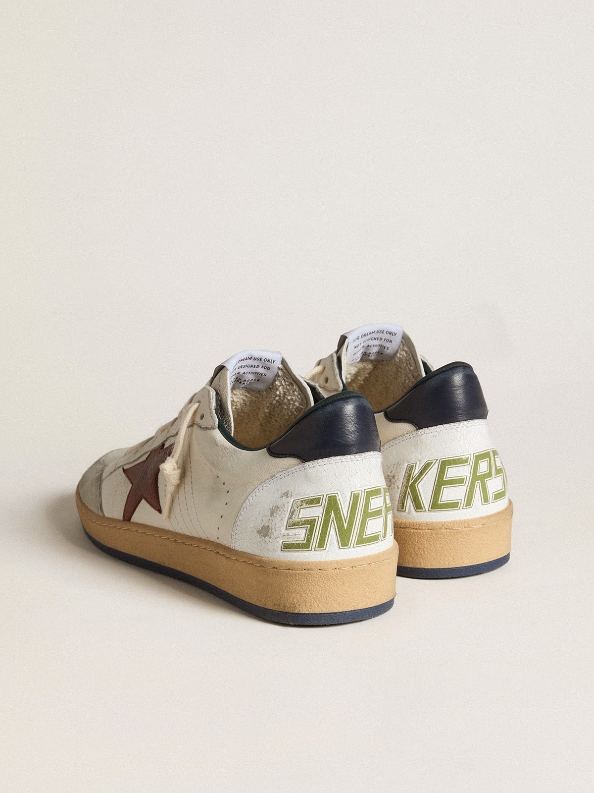 Ball Star in nappa with brown nubuck star and nappa heel tab - Golden Goose Men
