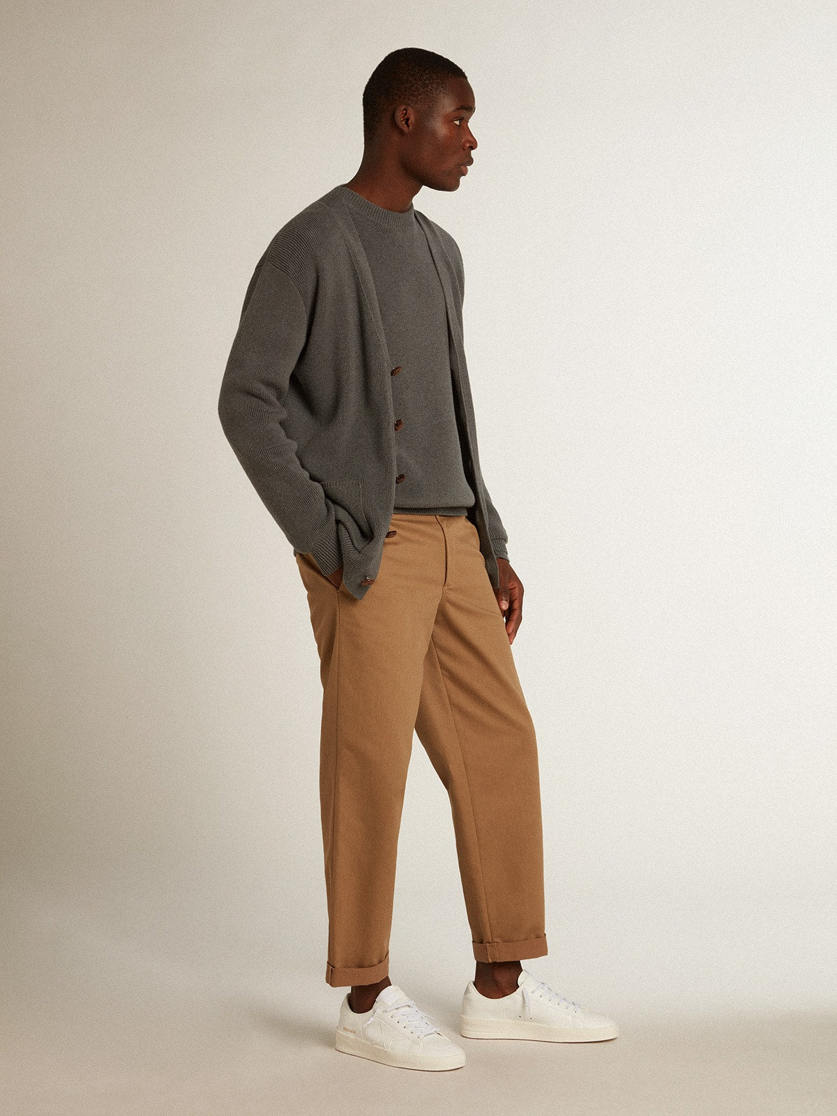 Men’s bio-based Stardan with white star and heel tab - Golden Goose Men