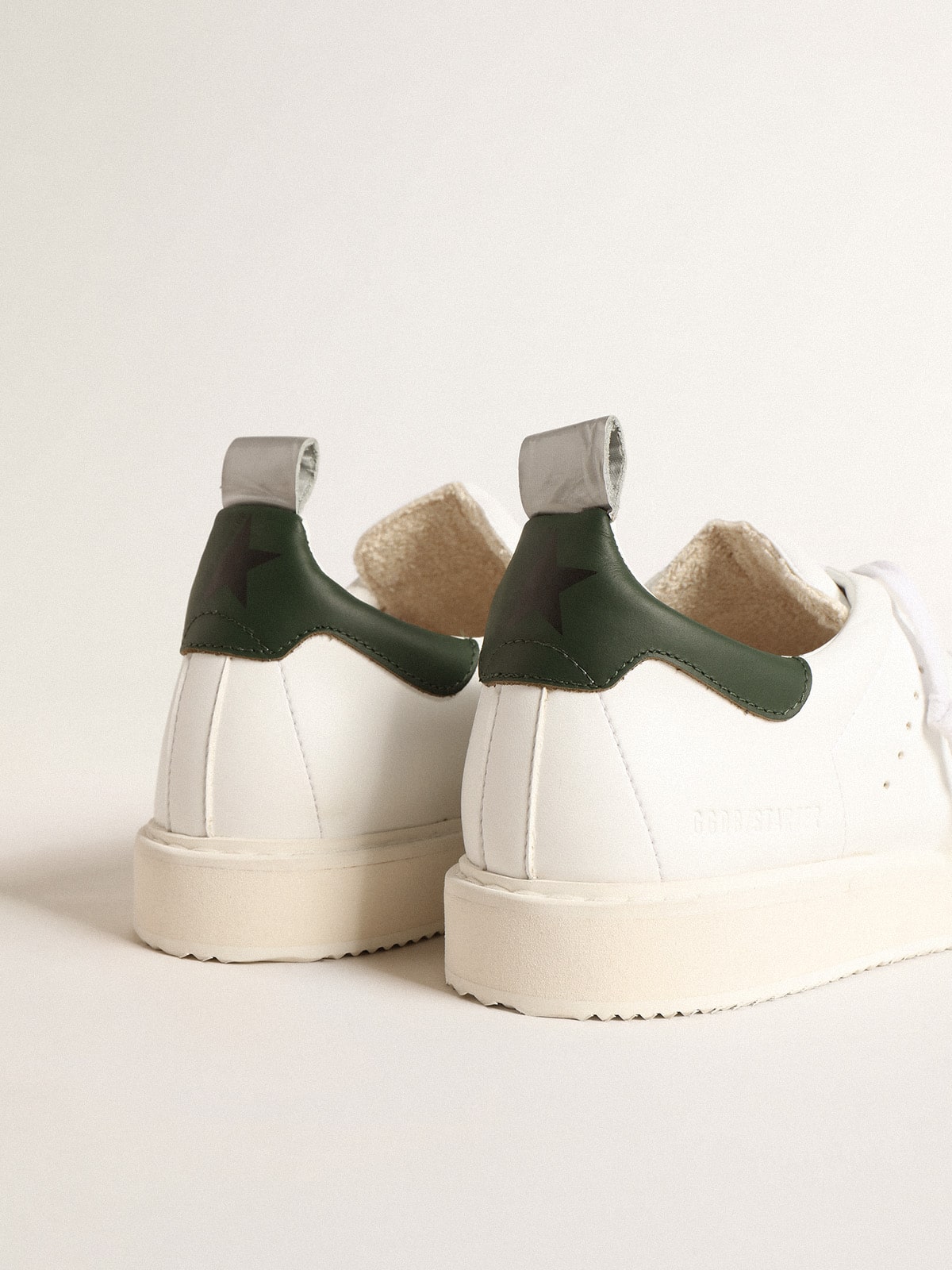 Bio-based Starter with green leather heel tab - Golden Goose Men