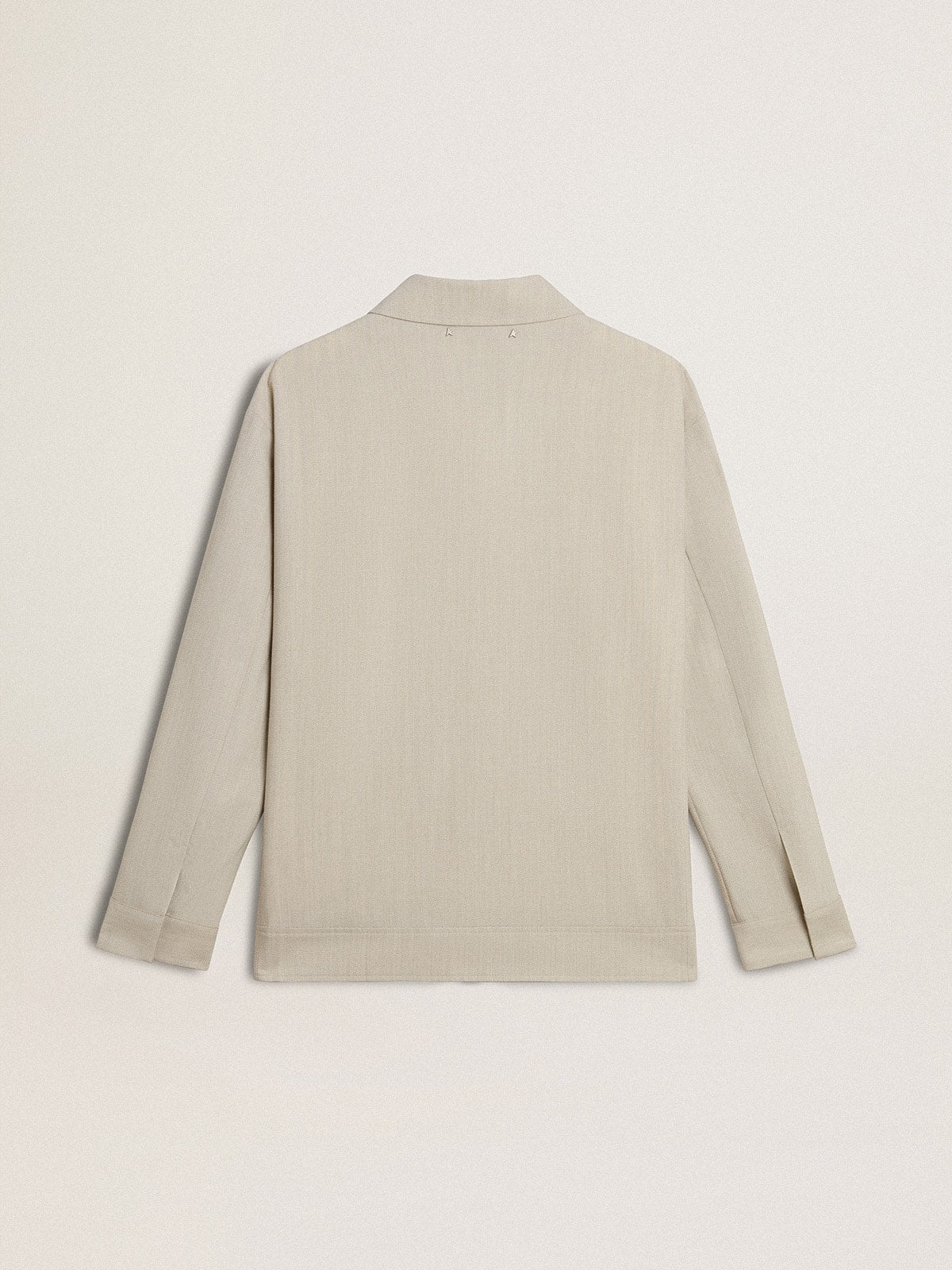 Men's khaki wool blend coach jacket - Golden Goose Men