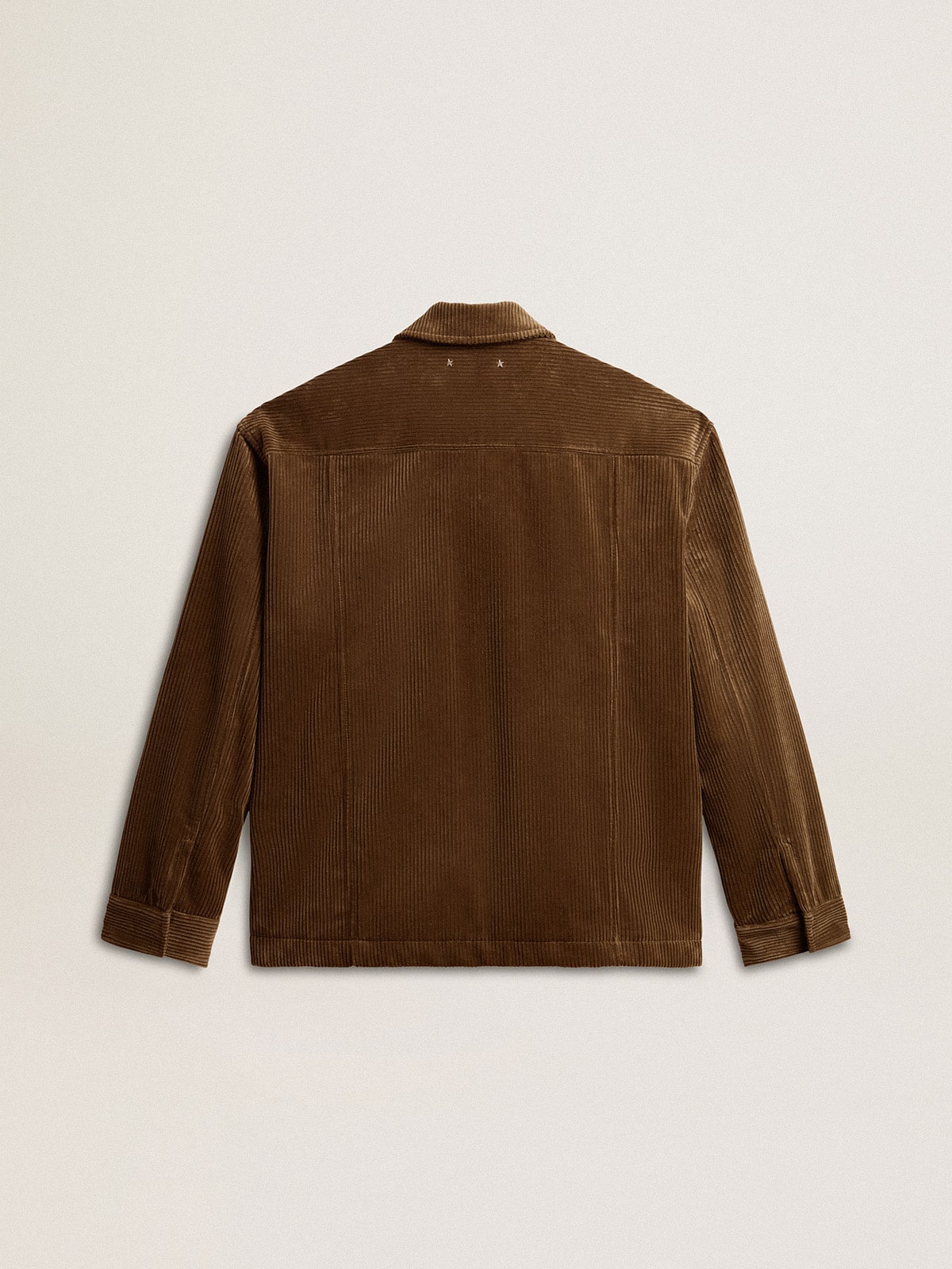 Men's olive-green corduroy jacket - Golden Goose Men