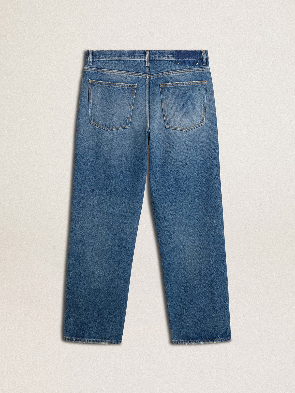 Blue medium wash loose jeans - Golden Goose Men