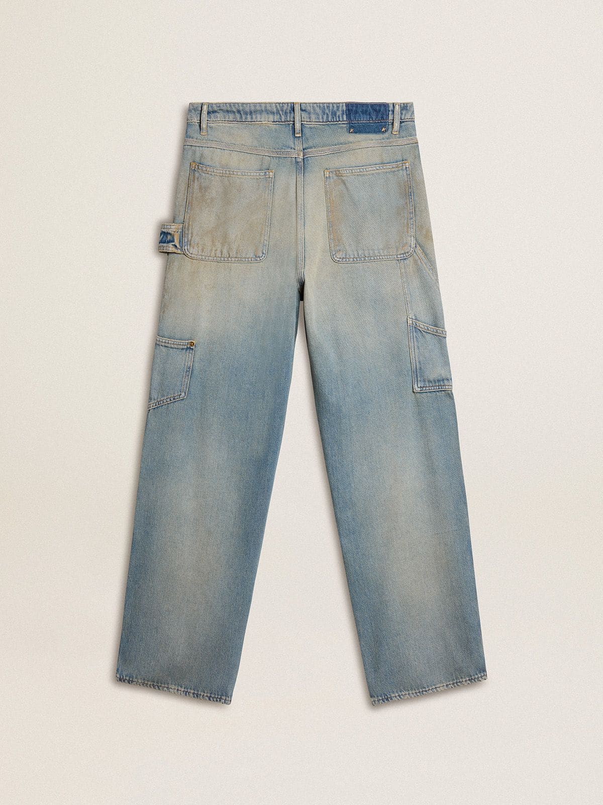 Men's distressed sand-washed jeans - Golden Goose Men