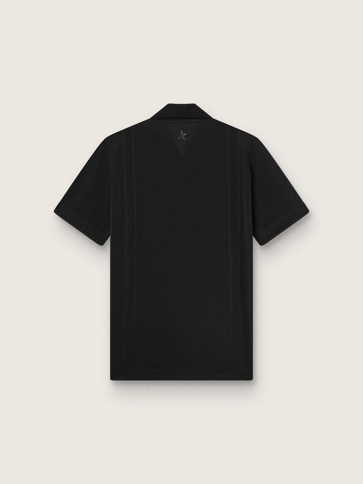 Men's black sports zipped polo shirt - Golden Goose Men