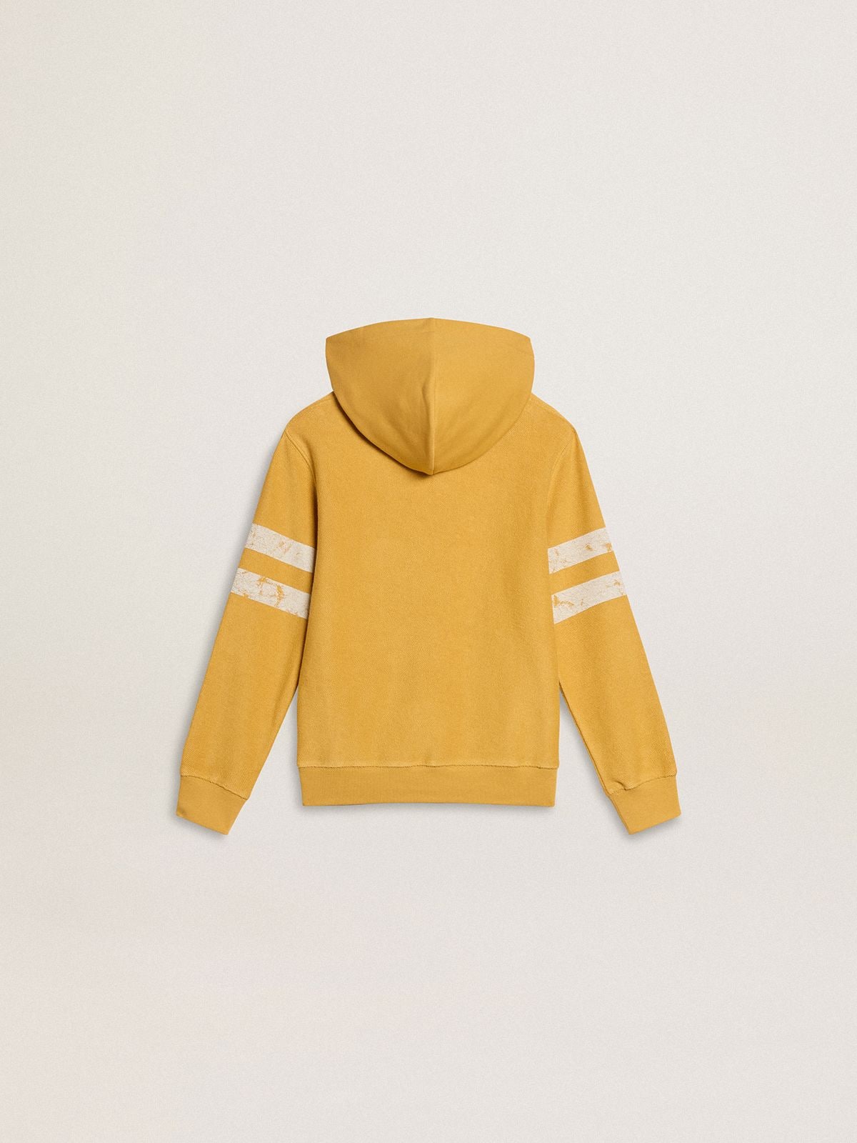 Kids’ yellow sweatshirt with vintage print - Golden Goose Kids