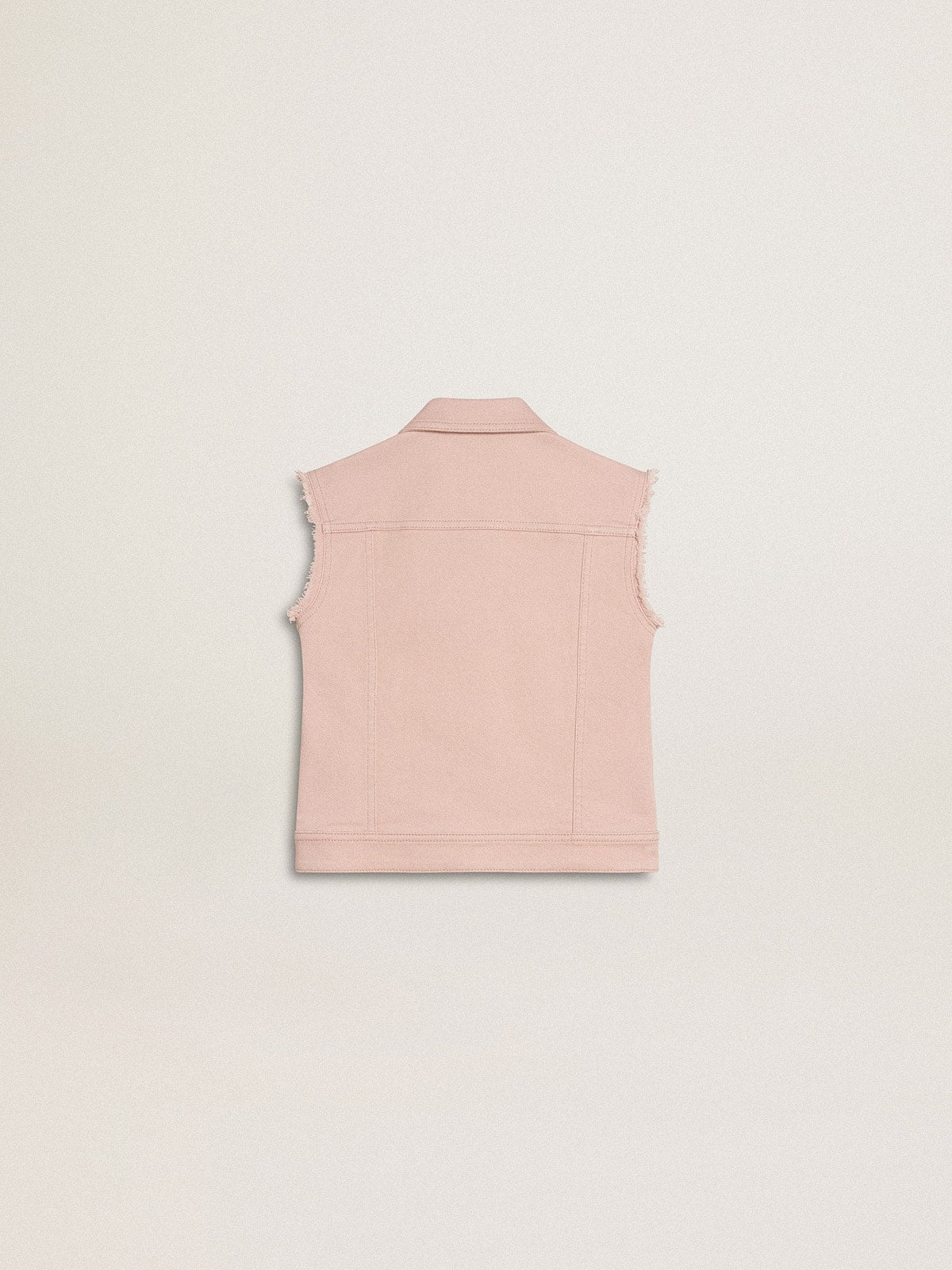 Girls' pink denim vest - Golden Goose Kids