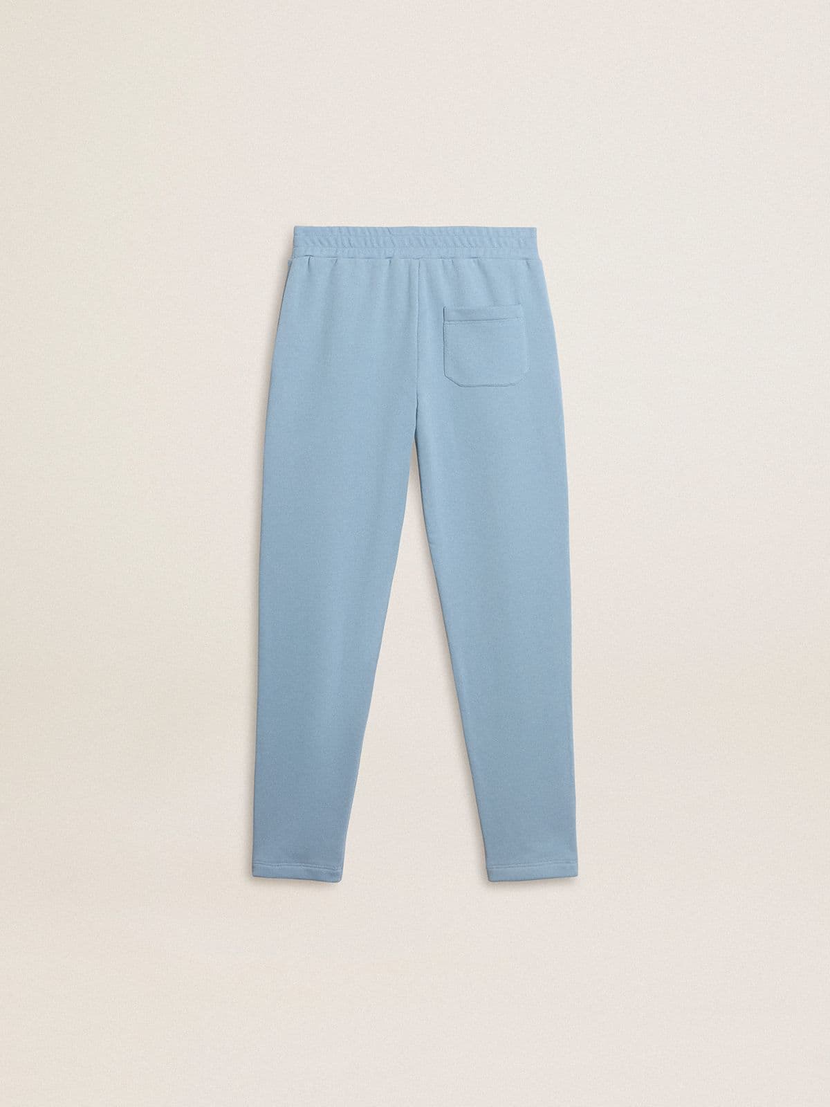 Boys' light blue printed joggers - Golden Goose Kids