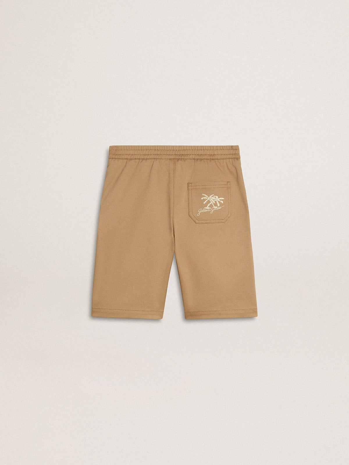 Boys' shorts in beige cotton - Golden Goose Kids