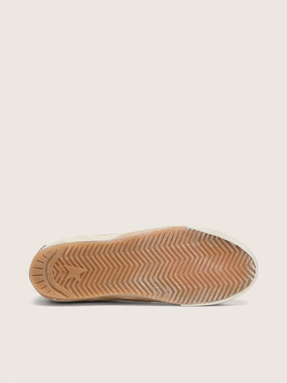 Women's True-Star in white nappa leather with gold star and beige suede heel tab - Golden Goose Women