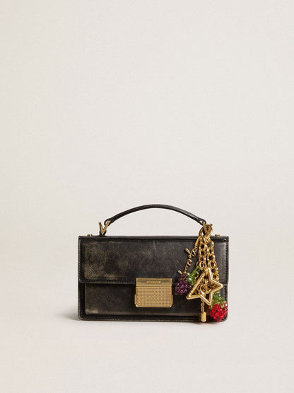 Gold-colored brass charm with Golden Goose signature - Golden Goose Women