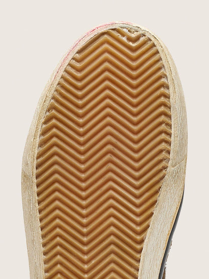 Women's Slide LAB sneakers in tobacco-colored suede with crystals and tobacco-colored suede star - Golden Goose Women