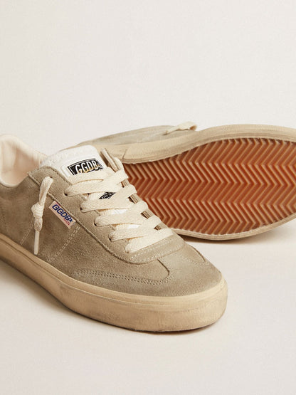 Women's Soul Star in beige suede with white leather heel tab - Golden Goose Women