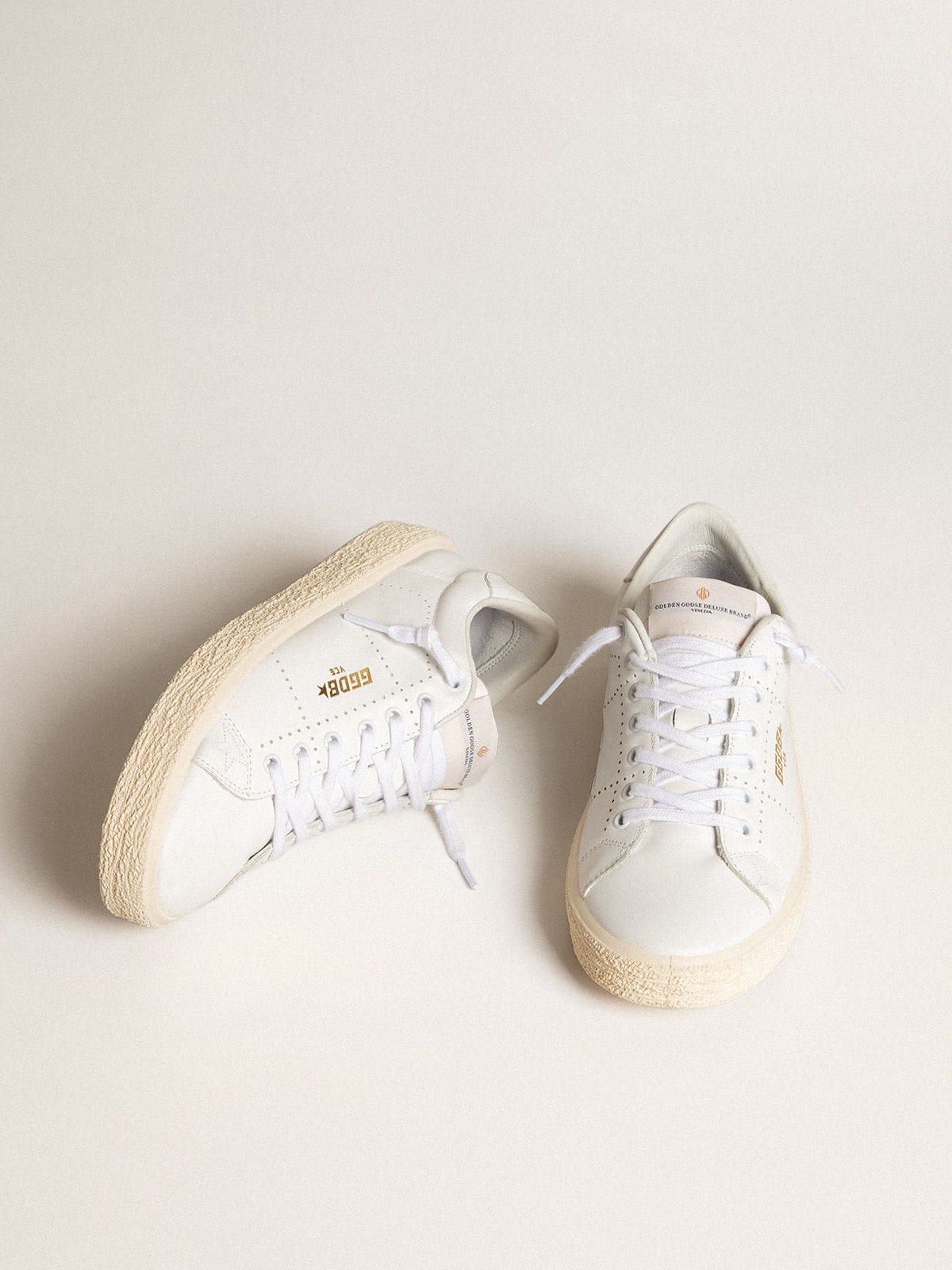 Women’s Tennis in white leather - Golden Goose Women