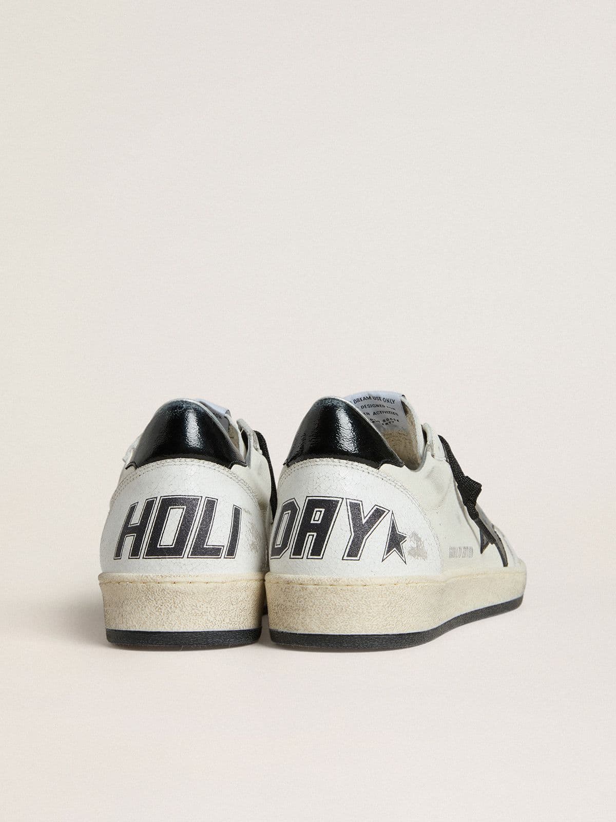 Women's Ball Star Wishes in nappa with black naplak star and heel tab - Golden Goose Women