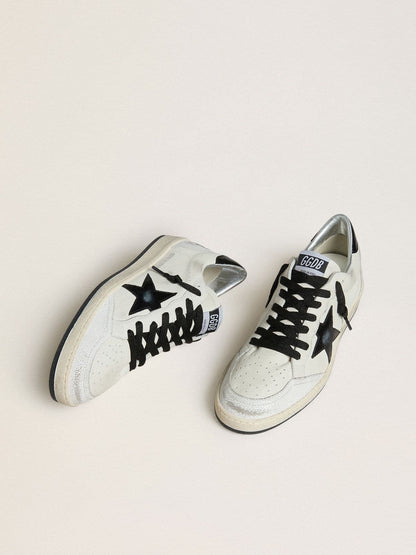 Women's Ball Star Wishes in nappa with black naplak star and heel tab - Golden Goose Women