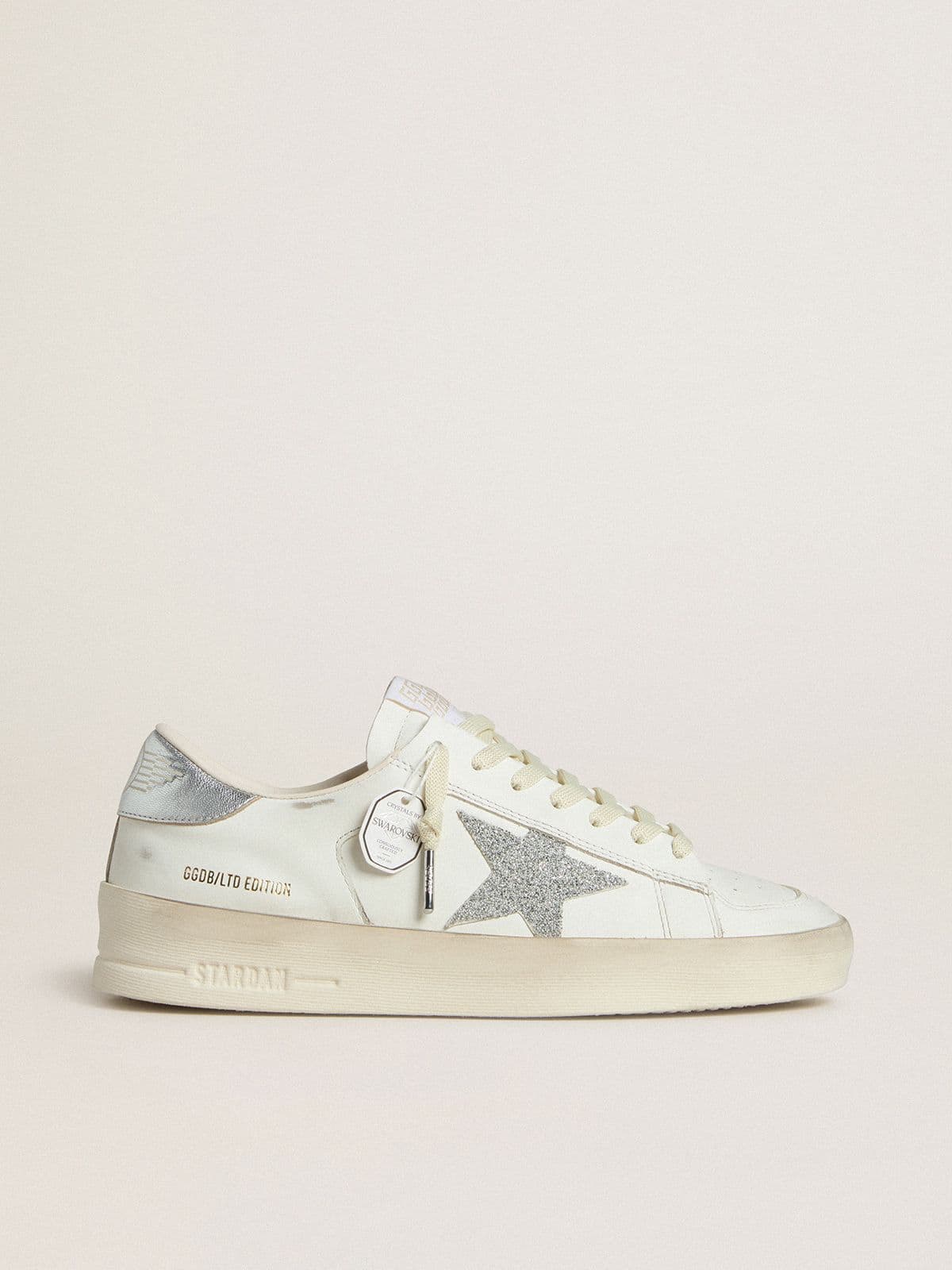 Women’s Stardan LTD with Swarovski crystal star and metallic leather heel tab - Golden Goose Women