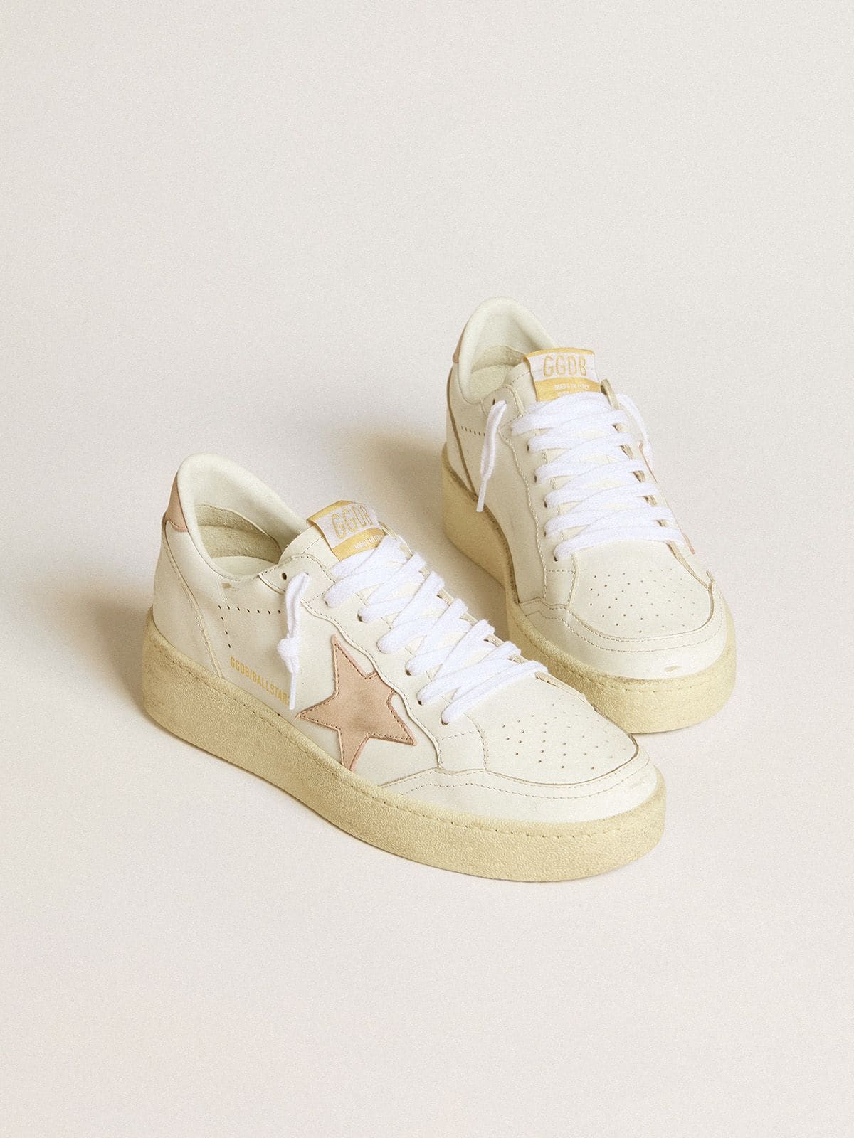 Women's Ball Star with pink nubuck star and heel tab - Golden Goose Women