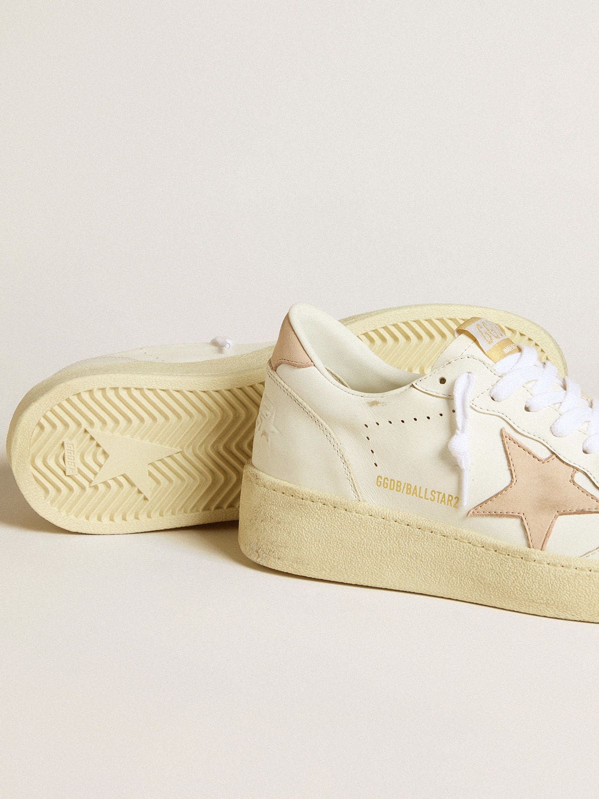 Women's Ball Star with pink nubuck star and heel tab - Golden Goose Women