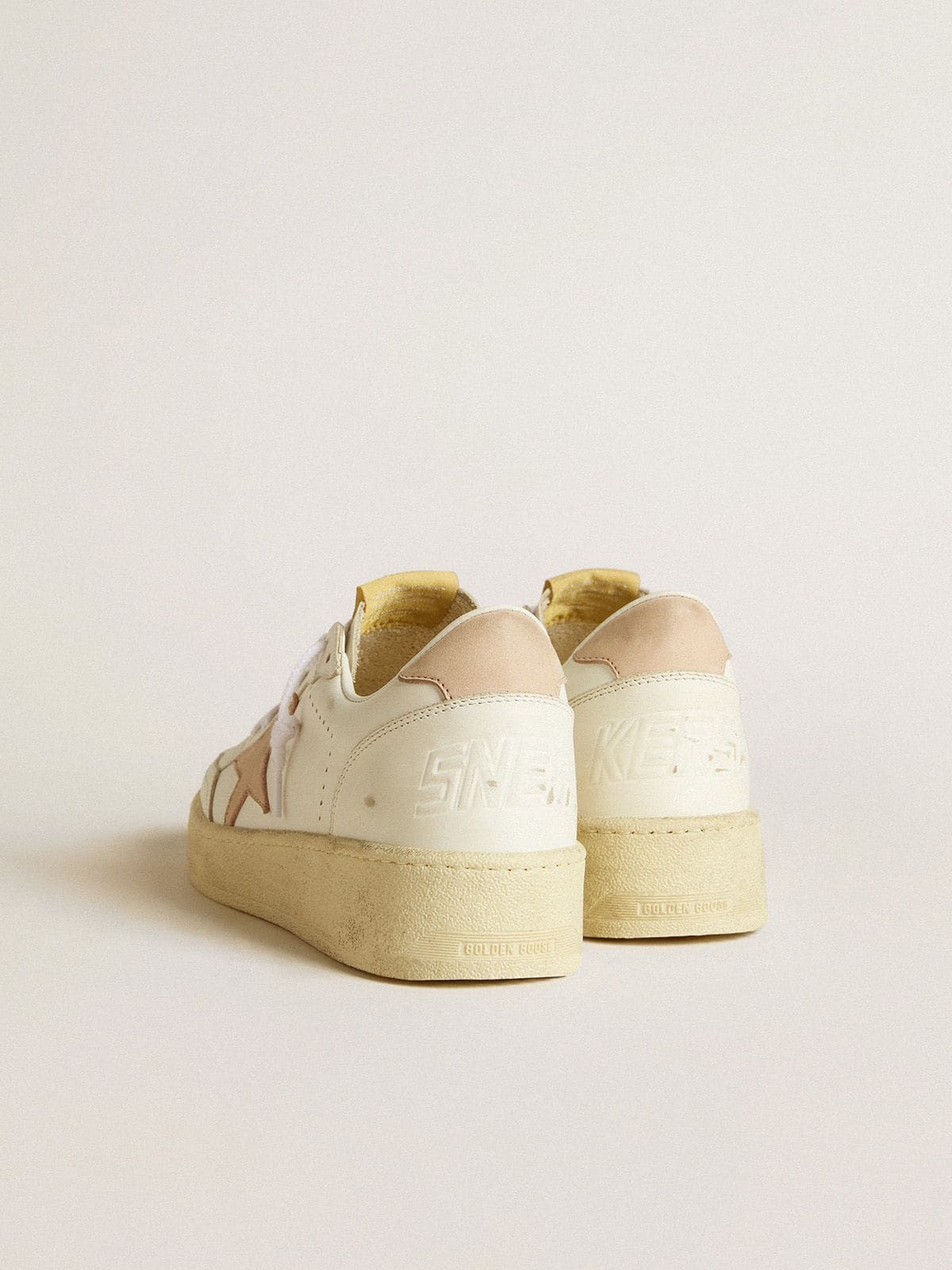 Women's Ball Star with pink nubuck star and heel tab - Golden Goose Women