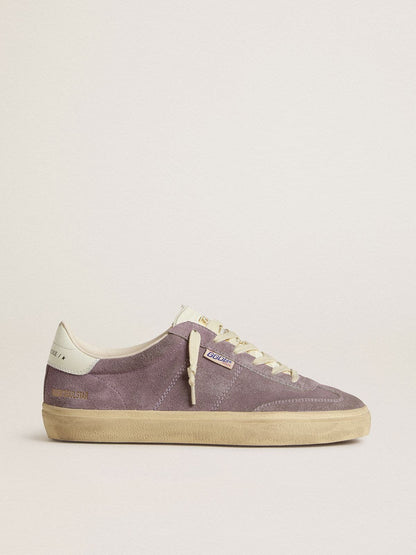 Women's Soul Star in lilac suede with white leather heel tab - Golden Goose Women