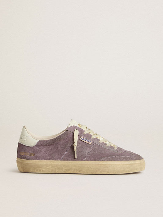 Women's Soul Star in lilac suede with white leather heel tab - Golden Goose Women