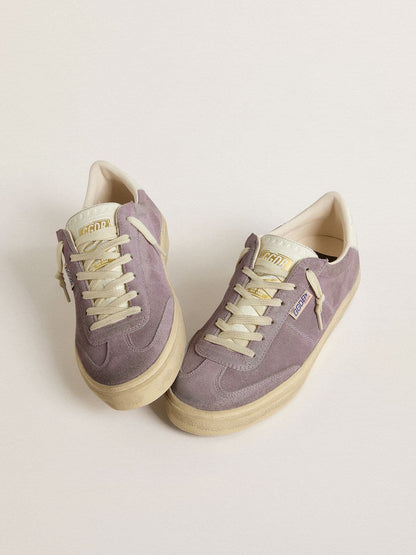 Women's Soul Star in lilac suede with white leather heel tab - Golden Goose Women