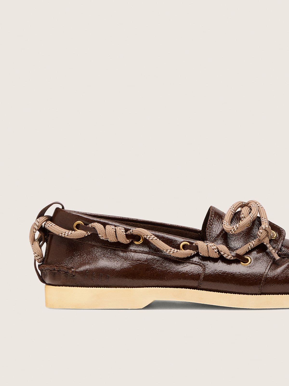 Women's Cruise loafer in glossy dark brown leather - Golden Goose Women
