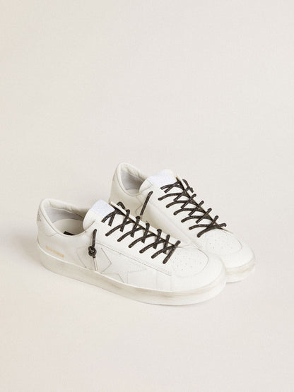 Black laces with silver-colored Swarovski rhinestones - Golden Goose Women|Men