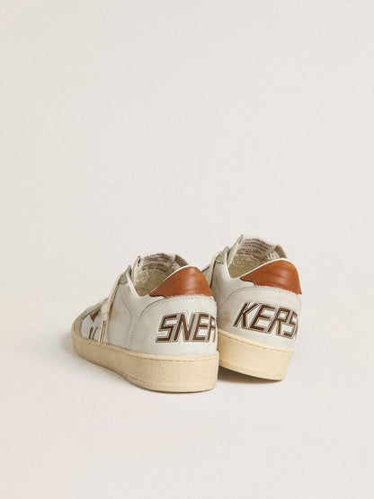 Ball Star with animal-print pony skin star and tobacco leather heel tab - Golden Goose Women