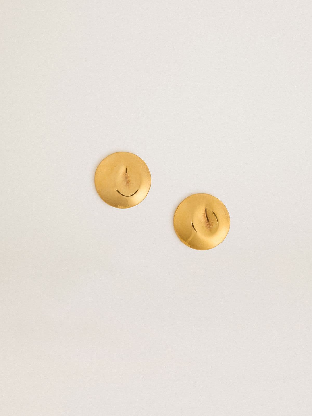 Gold circular earrings - Golden Goose Women