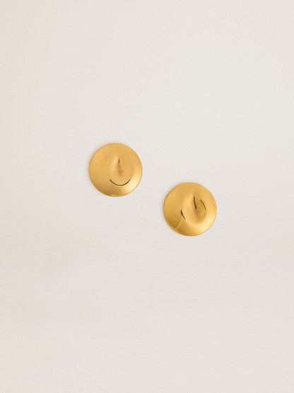 Gold circular earrings - Golden Goose Women