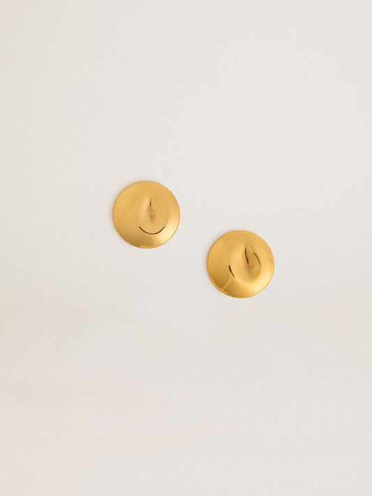 Gold circular earrings - Golden Goose Women