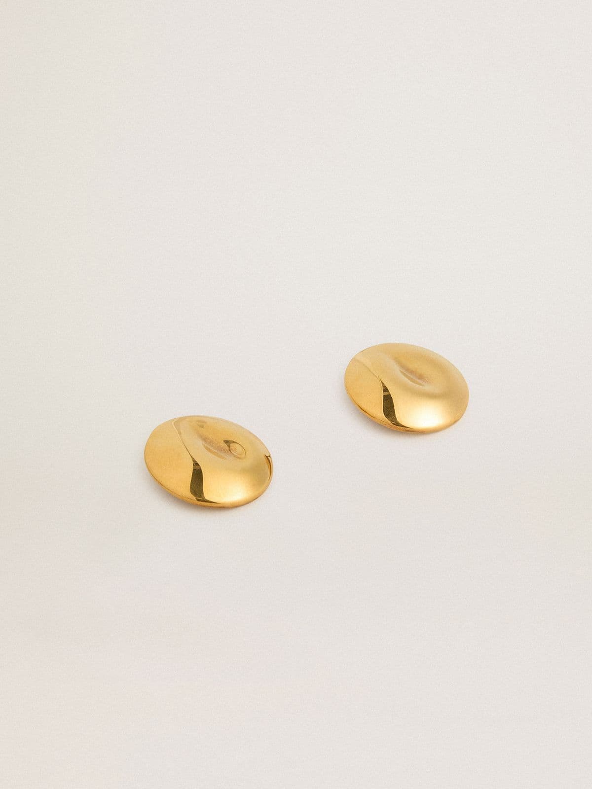 Gold circular earrings - Golden Goose Women