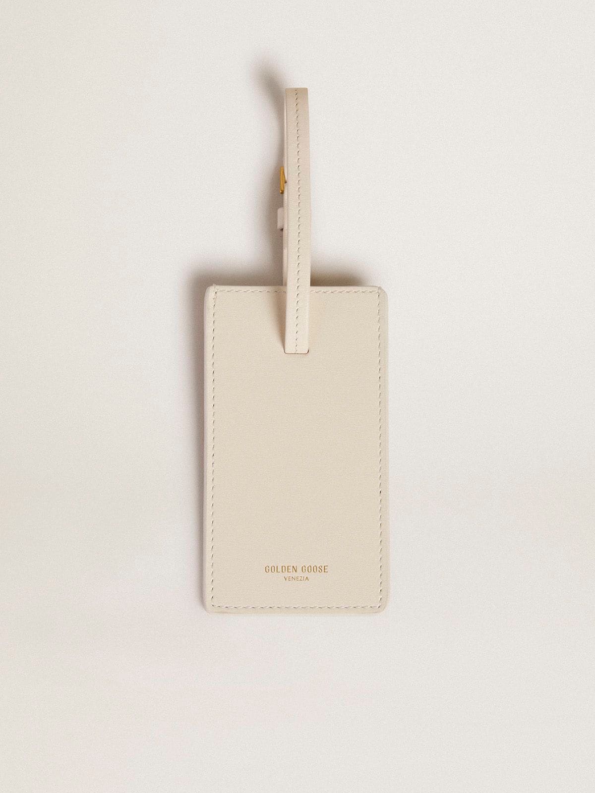 Worn white luggage tag - Golden Goose Women