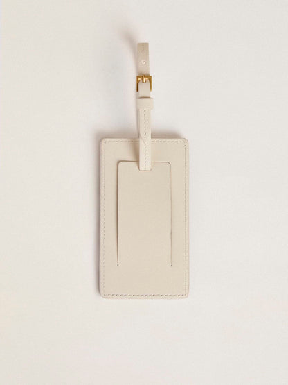 Worn white luggage tag - Golden Goose Women