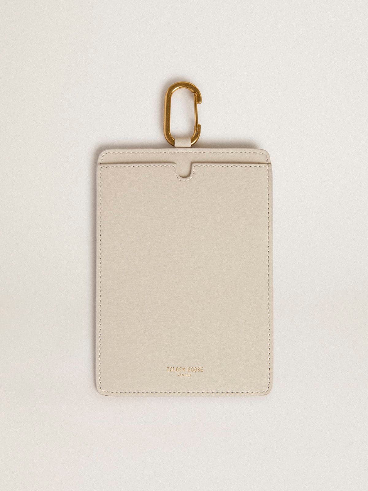 Worn white document holder - Golden Goose Women