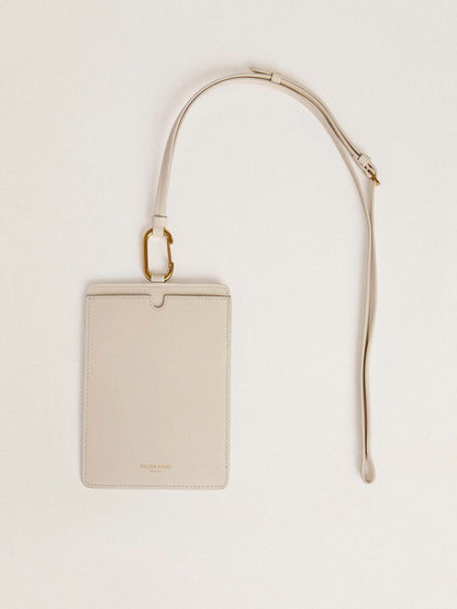 Worn white document holder - Golden Goose Women