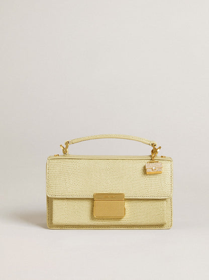 Purse-shaped charm in gold-colored brass with crystals - Golden Goose Women